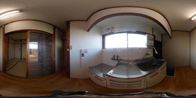 パノラマ画像キッチン