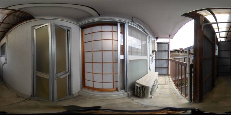 パノラマ画像バルコニー