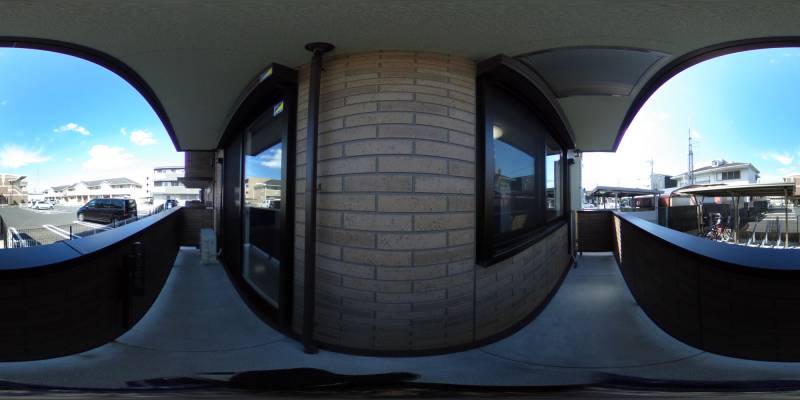 パノラマ画像バルコニー