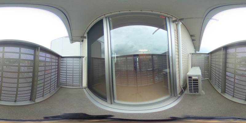 パノラマ画像バルコニー