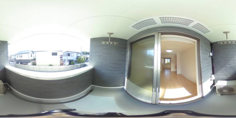 パノラマ画像バルコニー