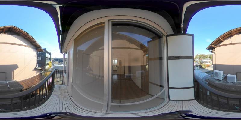 パノラマ画像バルコニー