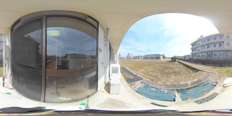 パノラマ画像バルコニー