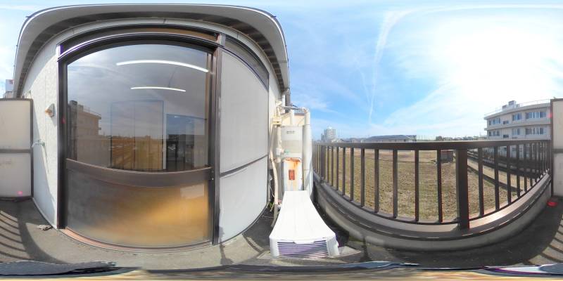 パノラマ画像バルコニー