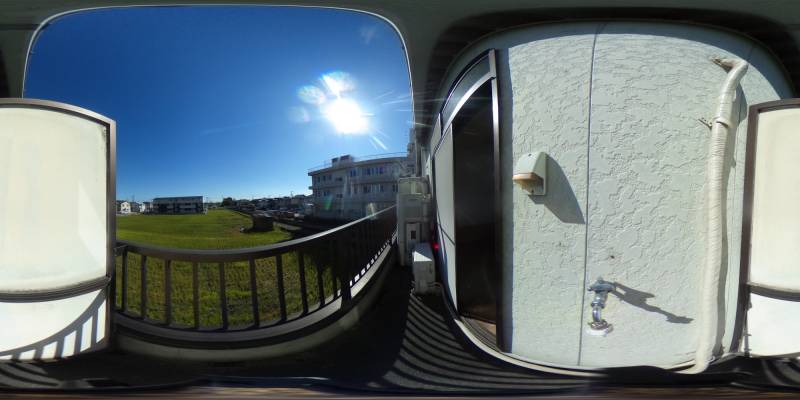 パノラマ画像バルコニー