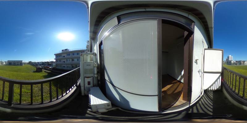 パノラマ画像バルコニー