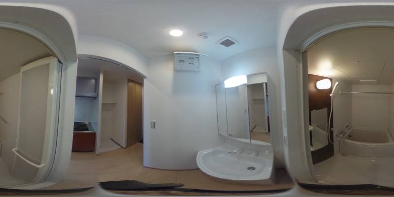 パノラマ画像バスルーム