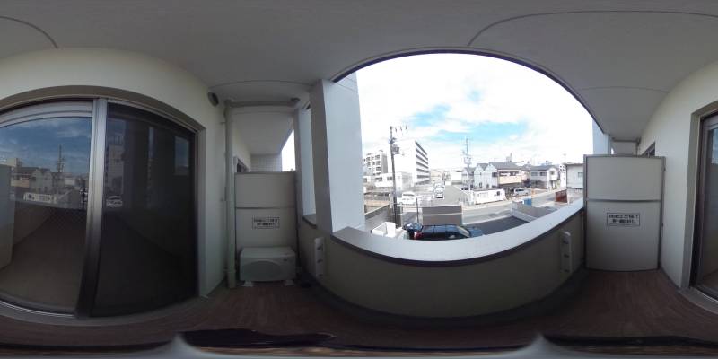 パノラマ画像バルコニー