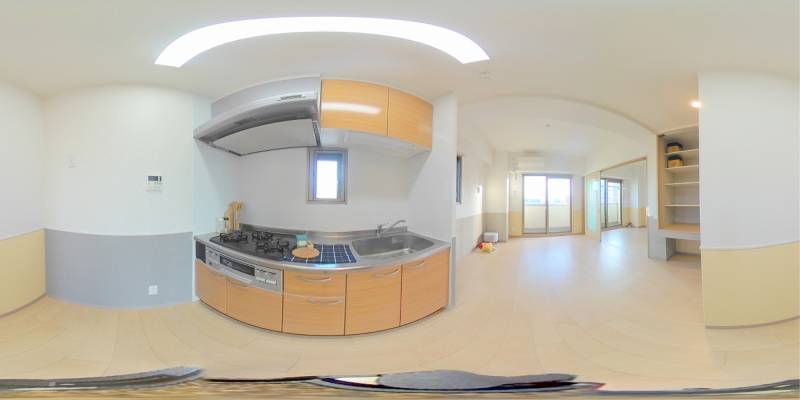 パノラマ画像キッチン