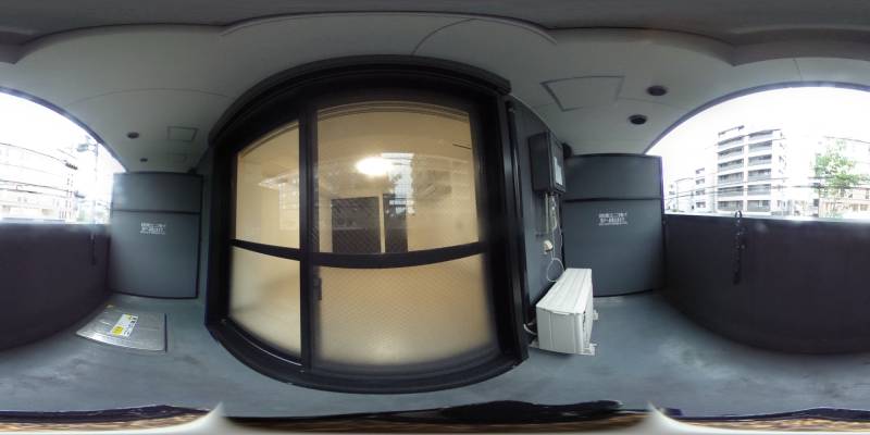 パノラマ画像バルコニー