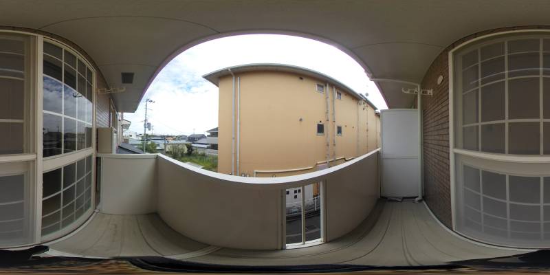 パノラマ画像バルコニー