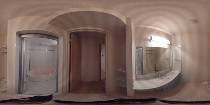 パノラマ画像バスルーム