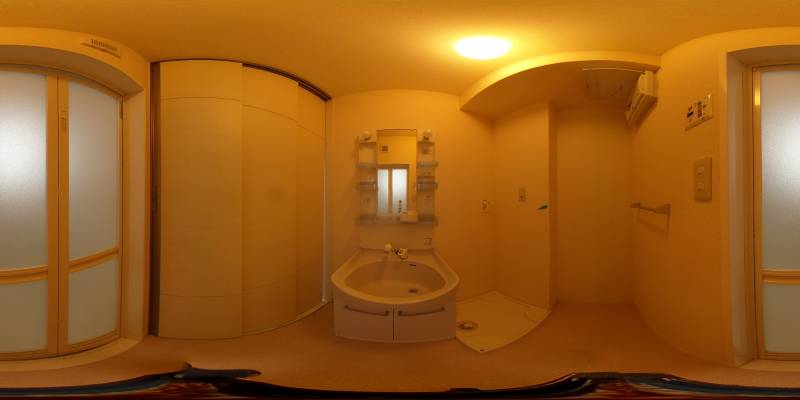 パノラマ画像洗面所