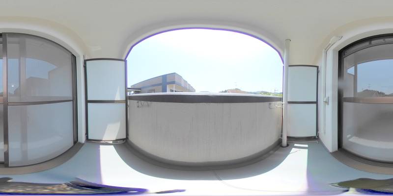 パノラマ画像バルコニー