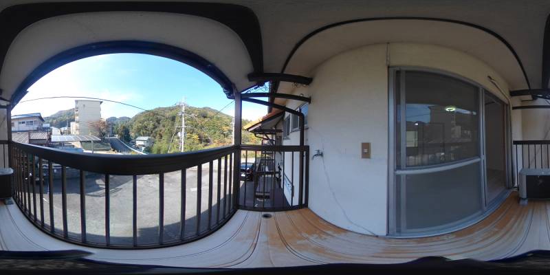 パノラマ画像バルコニー