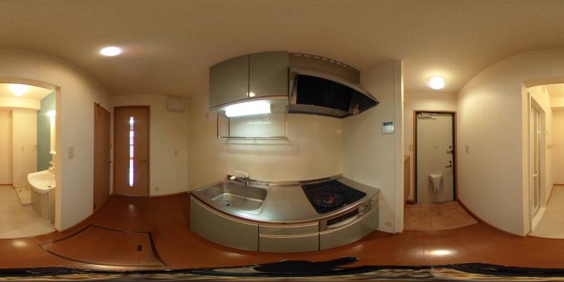 パノラマ画像キッチン