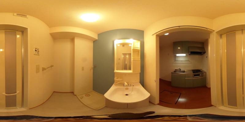 パノラマ画像洗面所