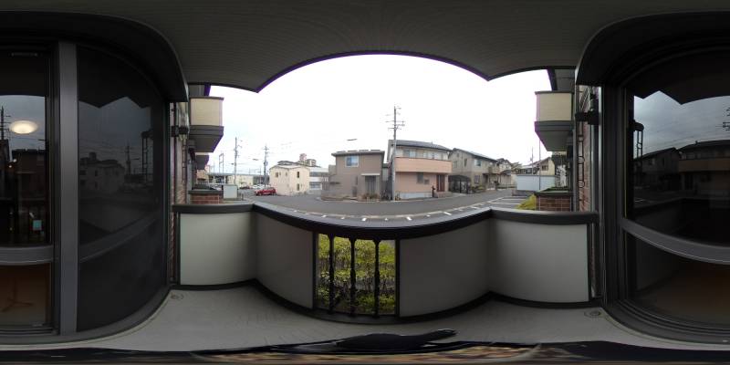 パノラマ画像バルコニー