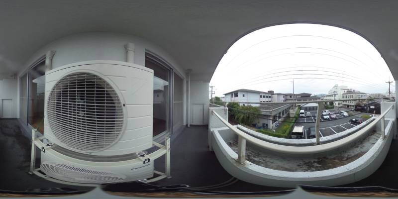 パノラマ画像バルコニー