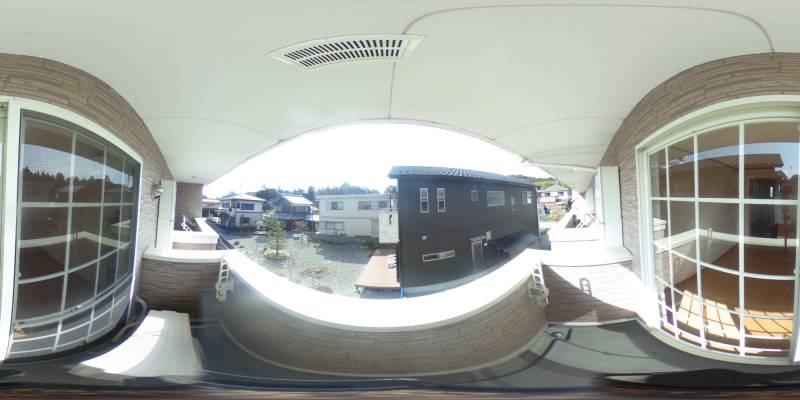 パノラマ画像バルコニー
