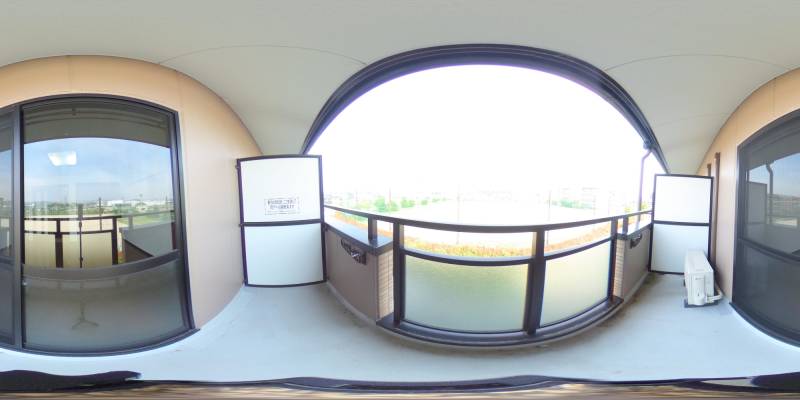 パノラマ画像バルコニー