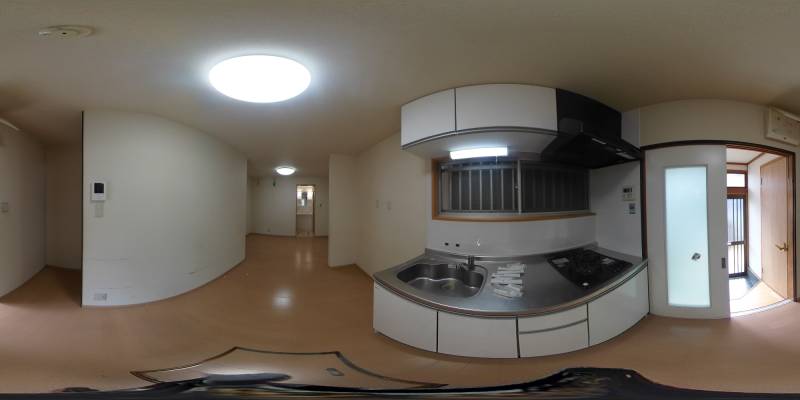 パノラマ画像キッチン