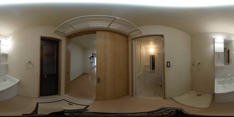 パノラマ画像洗面所