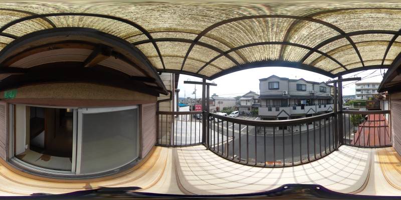 パノラマ画像バルコニー