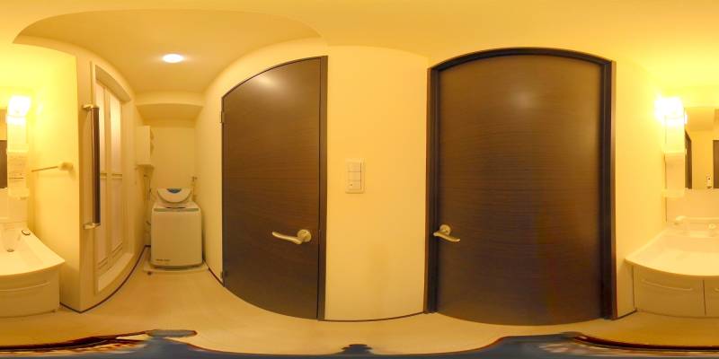 パノラマ画像洗面所