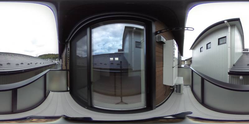 パノラマ画像バルコニー