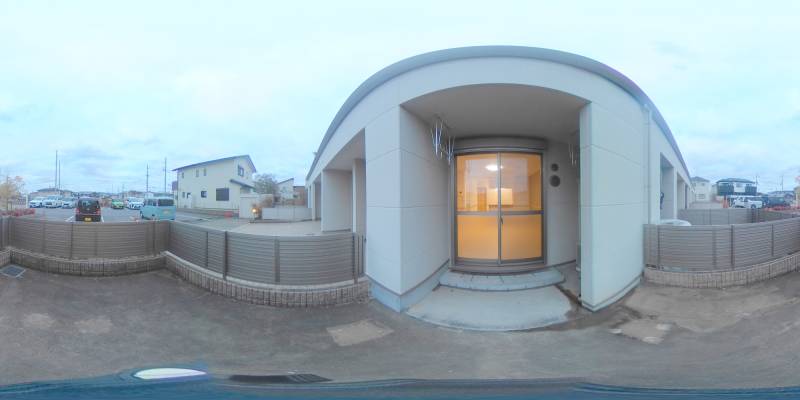 パノラマ画像庭