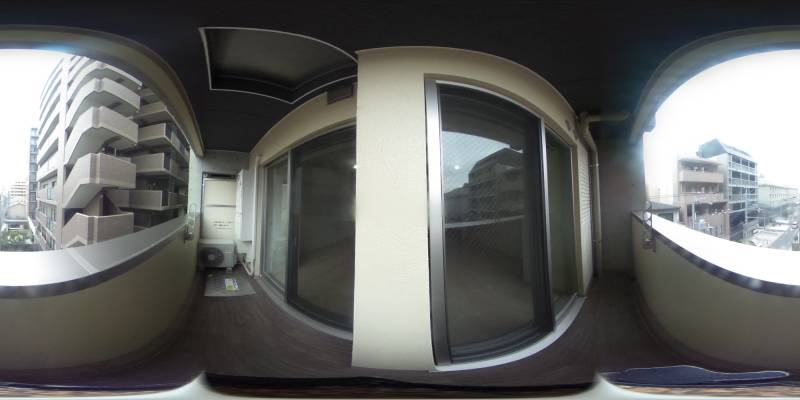 パノラマ画像バルコニー