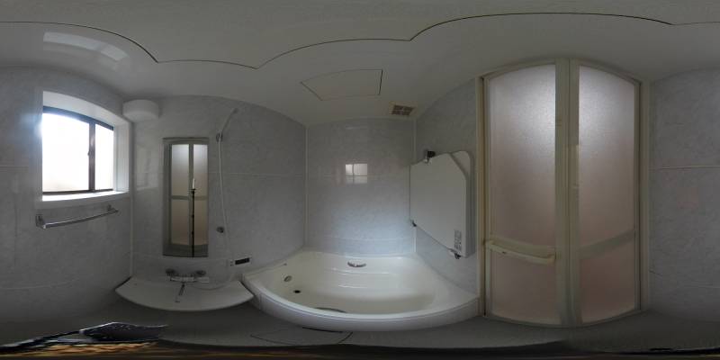 パノラマ画像バスルーム