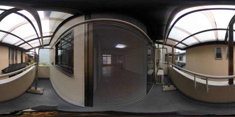 パノラマ画像バルコニー