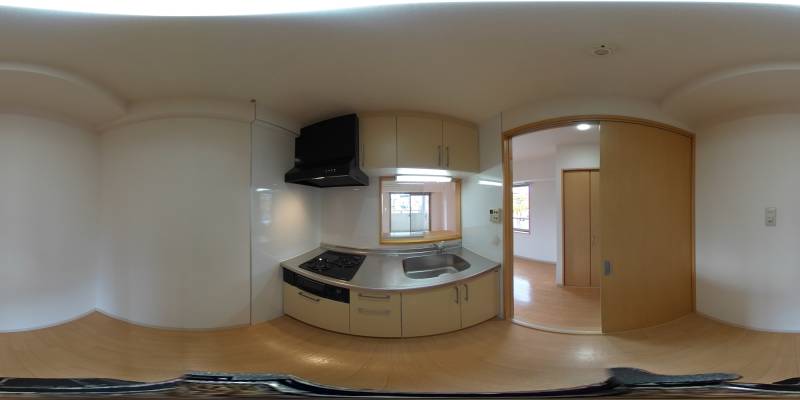 パノラマ画像キッチン