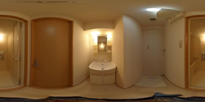 パノラマ画像洗面所