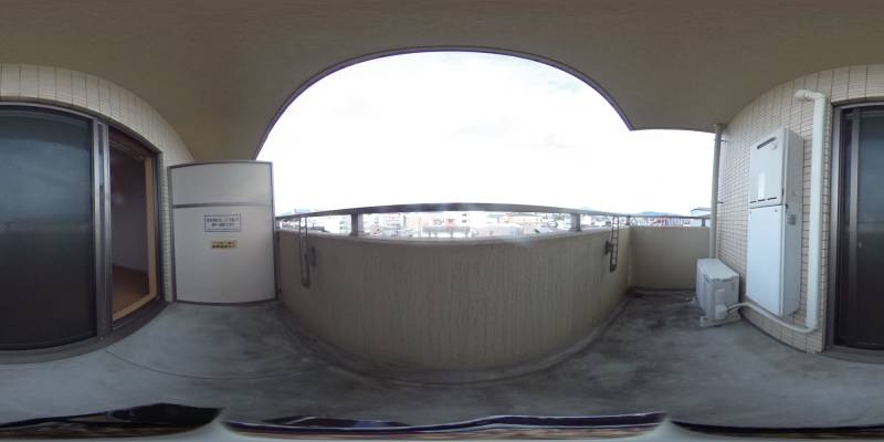 パノラマ画像バルコニー