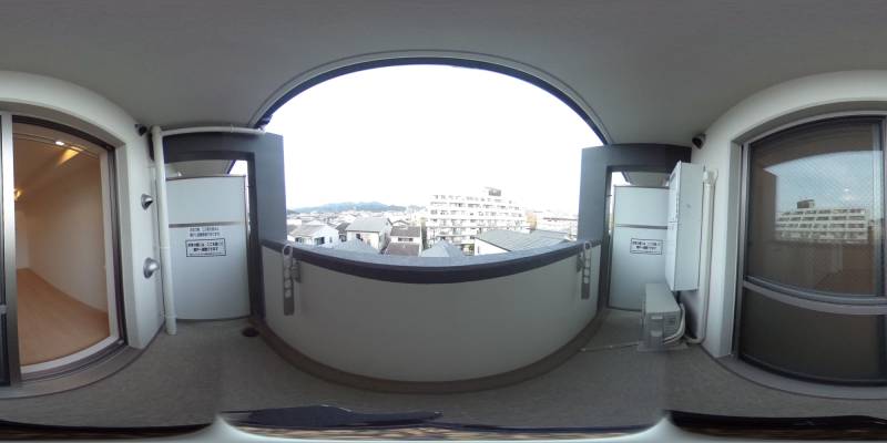 パノラマ画像バルコニー