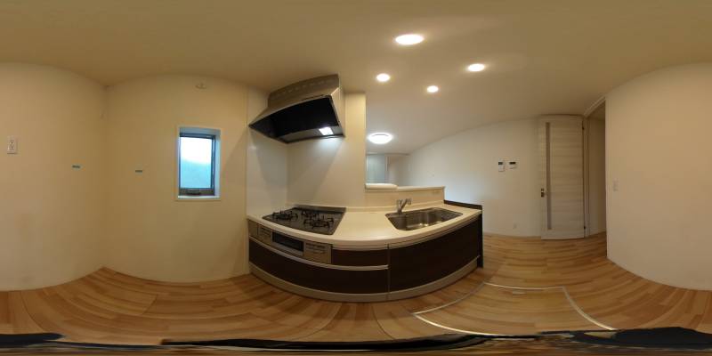 パノラマ画像キッチン