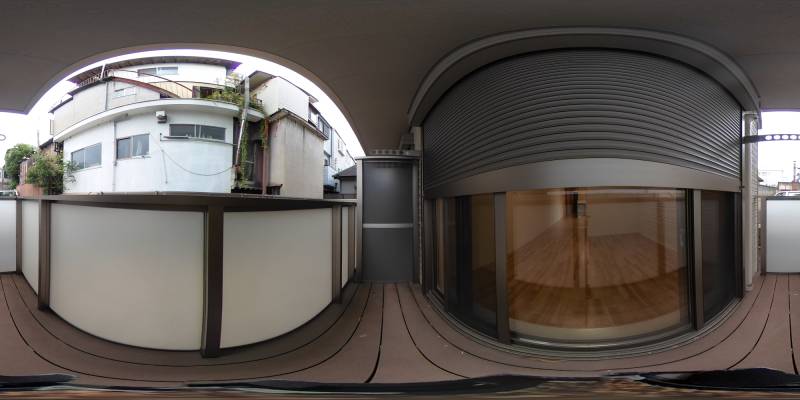 パノラマ画像バルコニー