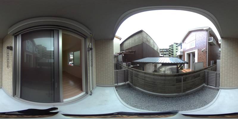 パノラマ画像バルコニー