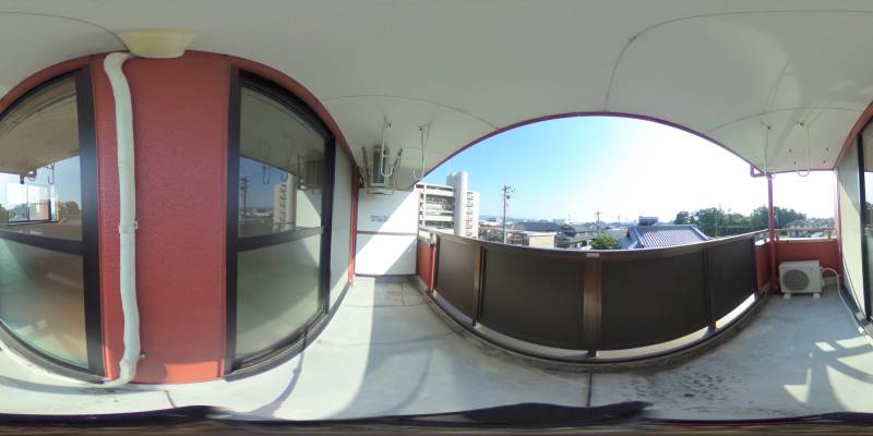 パノラマ画像バルコニー