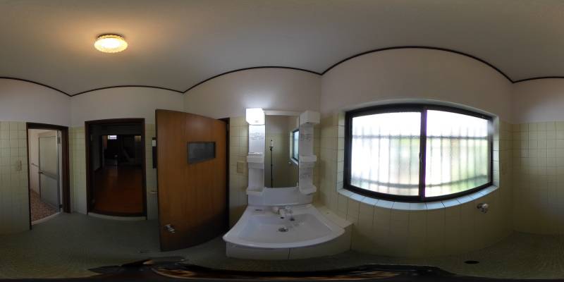 パノラマ画像洗面所