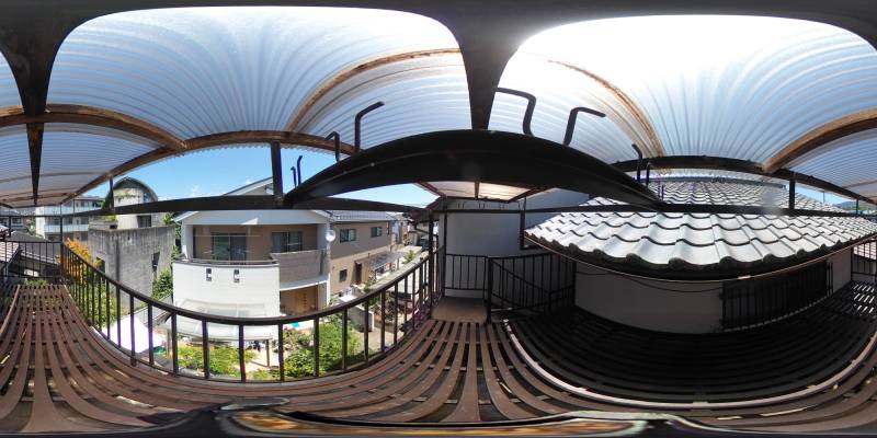 パノラマ画像バルコニー