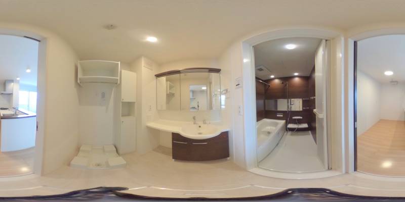 パノラマ画像洗面所