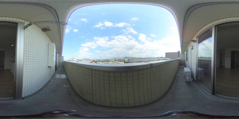 パノラマ画像バルコニー