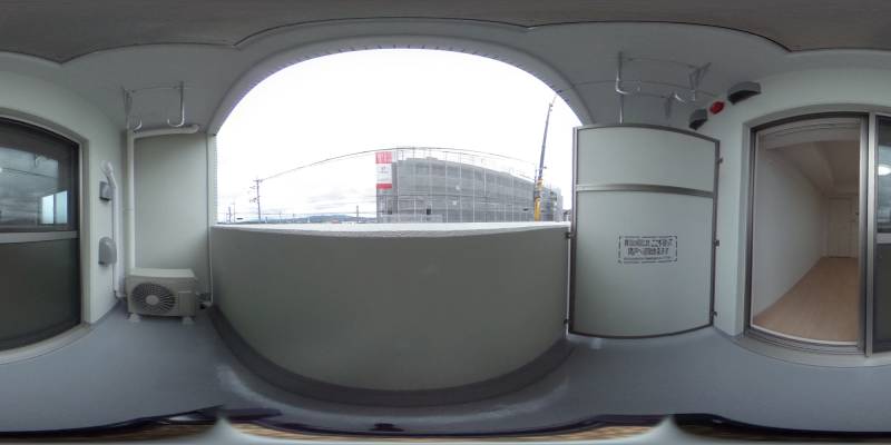 パノラマ画像バルコニー