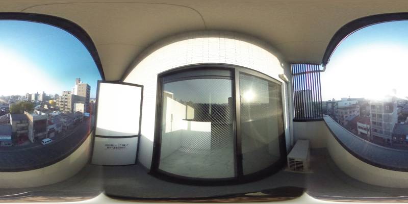 パノラマ画像バルコニー