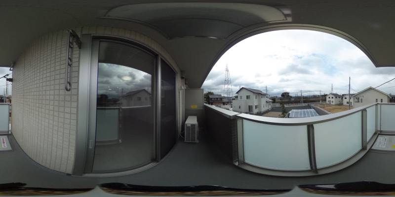 パノラマ画像バルコニー