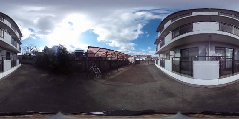 パノラマ画像駐車場